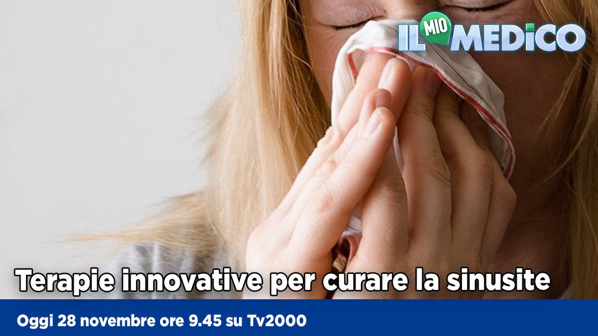 TV2000it's tweet photo. Oggi #28novembre a @medicotv2000 ore 9.45 su #Tv2000:
🔹terapie innovative per curare la #sinusite
🔹come incrementare le proteine nella #dieta dell’anziano per prevenire e contrastare la #sarcopenia
🔹come affrontare la #solitudine in terza età https://t.co/ni4RxCR3mc