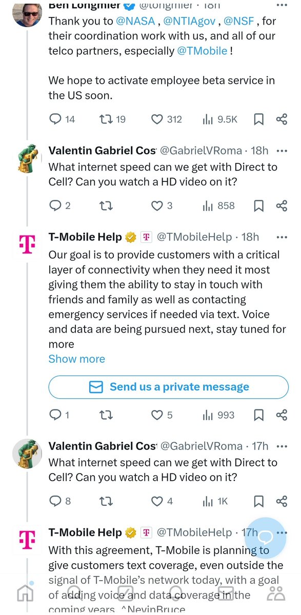ViperpitStocks's tweet image. T-Mobile understands how far #starlink are behind @AST_SpaceMobile - even if Musk fanbois don&apos;t #Textmessage 
Still my largest holding $ASTS 💪