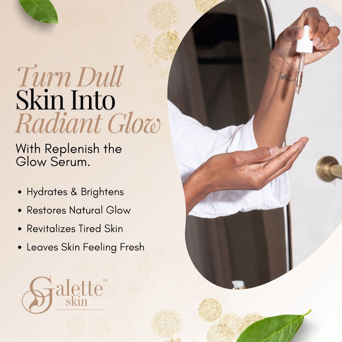 GaletteSkin's tweet photo. Give your skin the boost it deserves with our "Replenish the Glow" Serum! Packed with nourishing ingredients, it works wonders to hydrate, brighten, and restore your skin’s natural glow. Perfect for revitalizing tired.
----
https://t.co/m3GlBvbZlJ
.
#glowup #skincareboost https://t.co/Nvc4E4C4x3