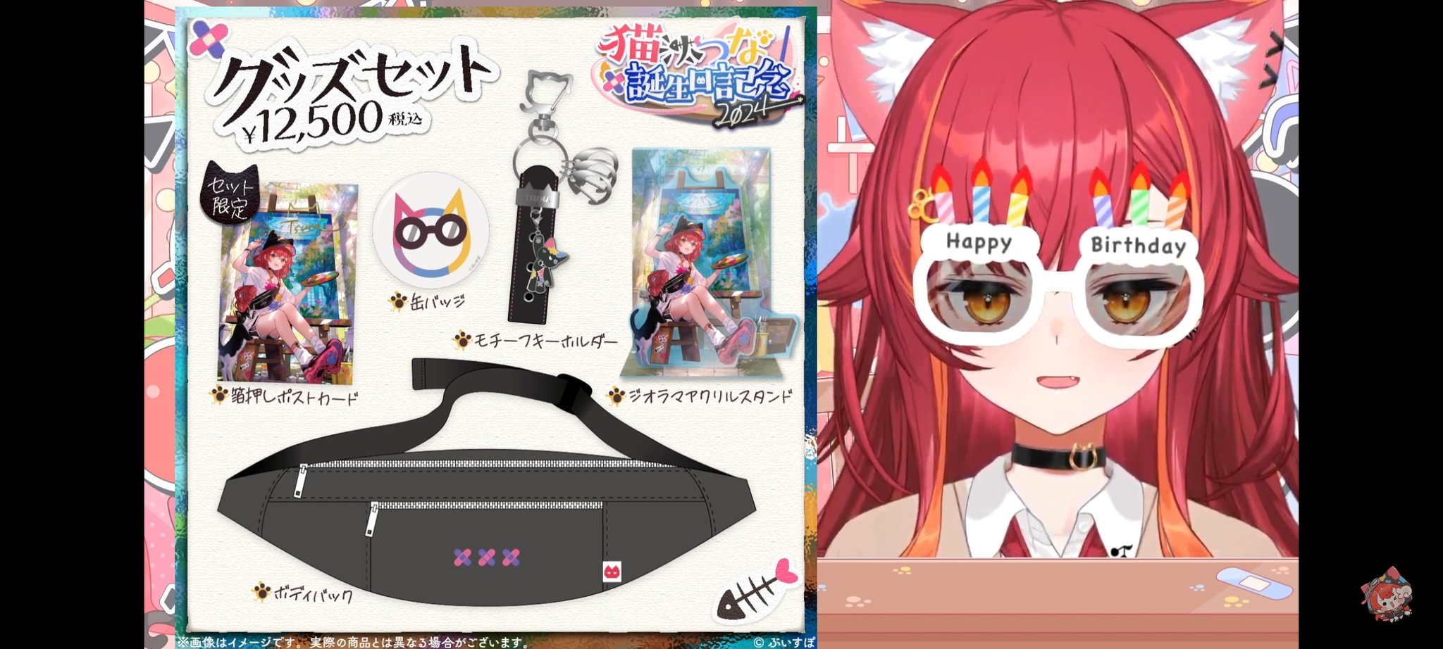 猫汰つな 誕生記念2024 グッズセット 猫汰つな 誕生日記念2024 猫汰つ