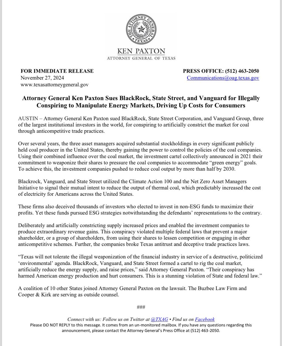 Attorney General Ken Paxton tweet media