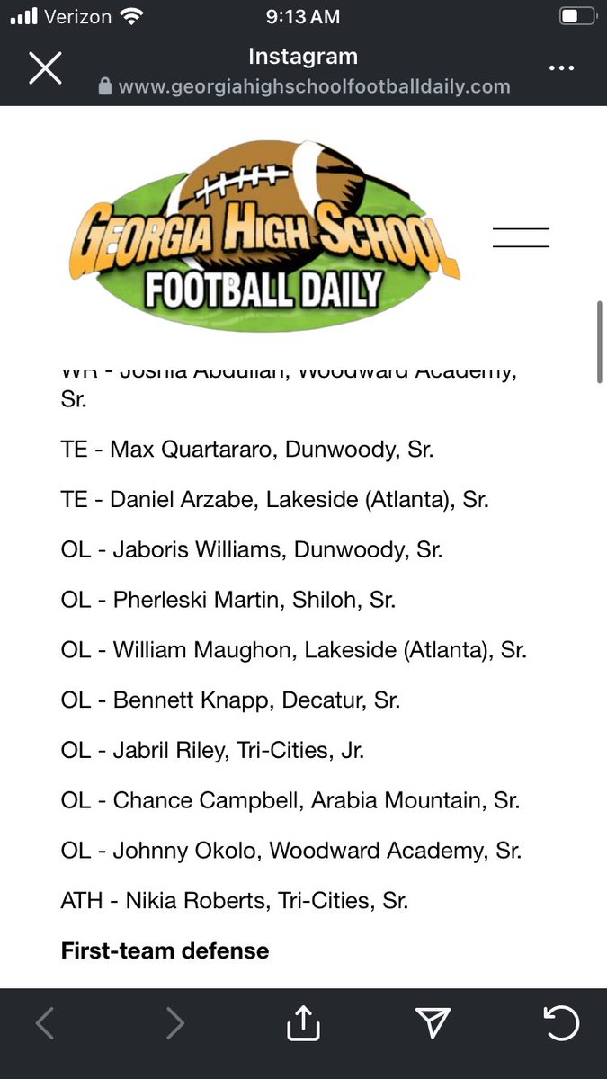 ALL REGION 3 YEARS IN A ROW!!! 2 years  in a row of first team!!! Blessed!