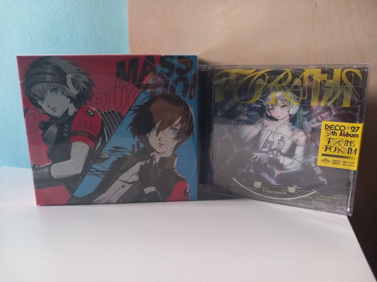 _josleo's tweet photo. Me encantan AAAH Por fin me llegaron mis cds de P3Reload y DECO27 ♡ https://t.co/eO2i8KRyYB