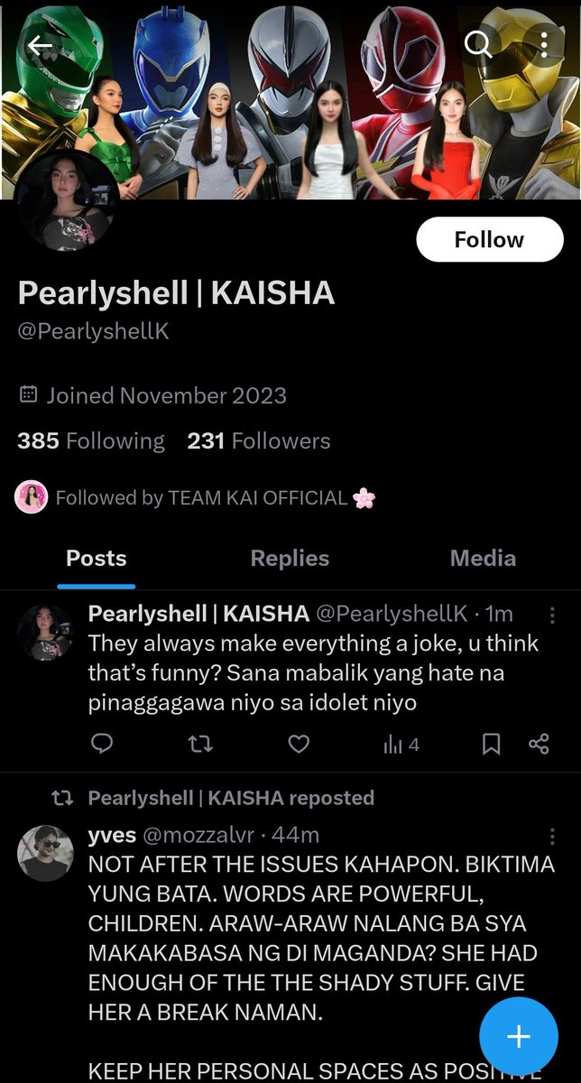 MASS REPORT ALERT❗❗❗

Account: x.com/PearlyshellK?t…
Category: hate category
Reason: Spreading hate comments

#KaiRainReport