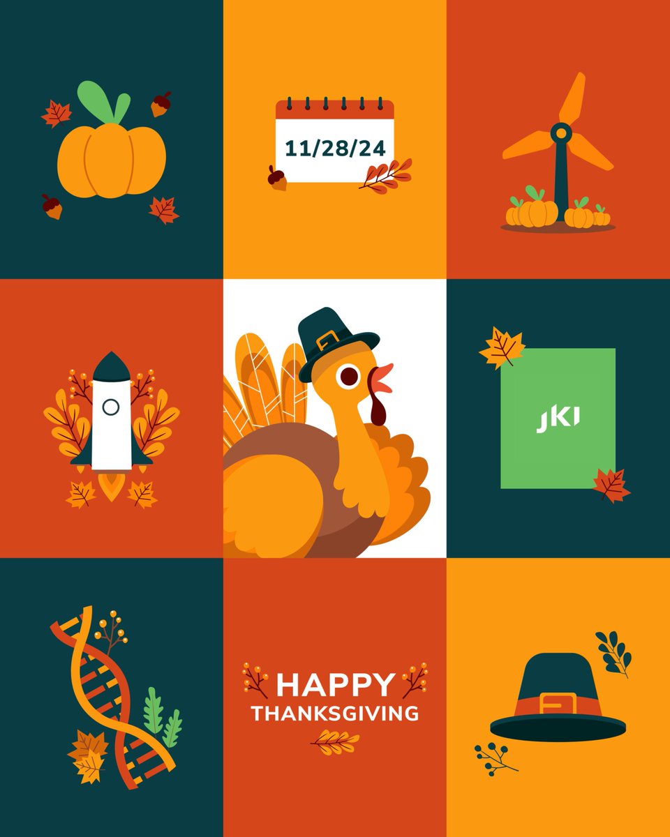 jkisoftware's tweet image. From launching rockets 🚀 to decoding DNA 🧬,
powering wind farms ⚡ to optimizing harvests 🌾,
our gratitude grows with every project and partnership.

Happy Thanksgiving!
#JKI #Engineering #Innovation