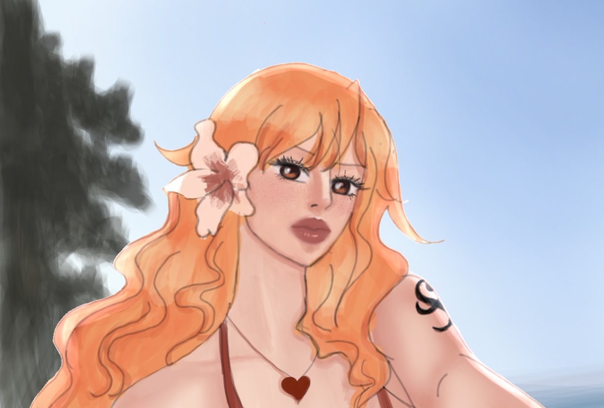 namistwt's tweet image. beach girl nami 💕