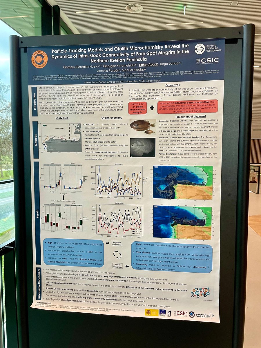 IEO Vigo (@ieovigo) on Twitter photo Esther Abad <a href="/eabad_ieo/">Esther Abad</a> y Julio Valeiras <a href="/xulioval/">Julio Valeiras</a> participan en el International Flatfish Symposium 2024 presentando varios trabajos sobre gallos (Lepidorhombus spp) relacionados con los proyectos de investigación #Descarsel #Cococha #Evalices #Tipes #Fresco
#PlanDeRecuperación Esther Abad <a href="/eabad_ieo/">Esther Abad</a> y Julio Valeiras <a href="/xulioval/">Julio Valeiras</a> participan en el International Flatfish Symposium 2024 presentando varios trabajos sobre gallos (Lepidorhombus spp) relacionados con los proyectos de investigación #Descarsel #Cococha #Evalices #Tipes #Fresco
#PlanDeRecuperación