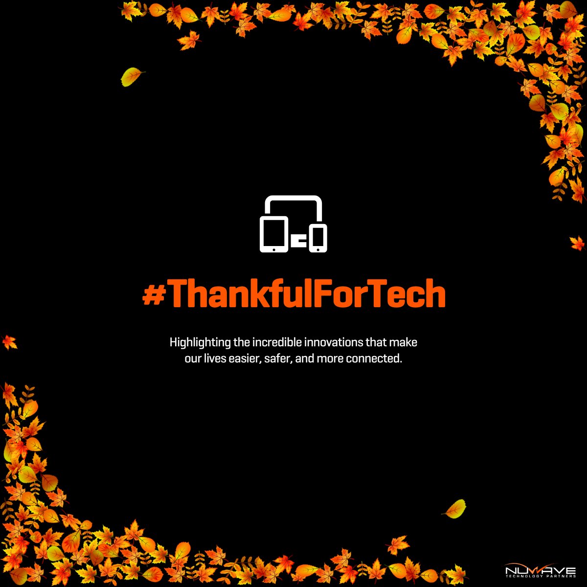 NuWavePartners's tweet image. As Thanksgiving approaches, we&apos;re reminded of the things we often take for granted, including the tech that powers our daily lives. From our homes to our workplaces, cybersecurity helps keep it all running smoothly. #ThankfulForTech