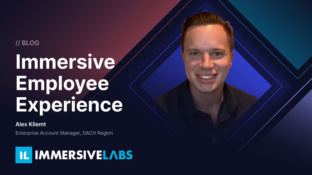 As an Immersive Labs Enterprise Account Manager in DACH, Alex Kliemt is a strategist, problem-solver, and translator. 🇩🇪

Above all, he's a “friendly face helping our customers succeed with the Immersive Labs platform.”

Learn about Alex: hubs.ly/Q02ZHqld0

#LifeatImmersive