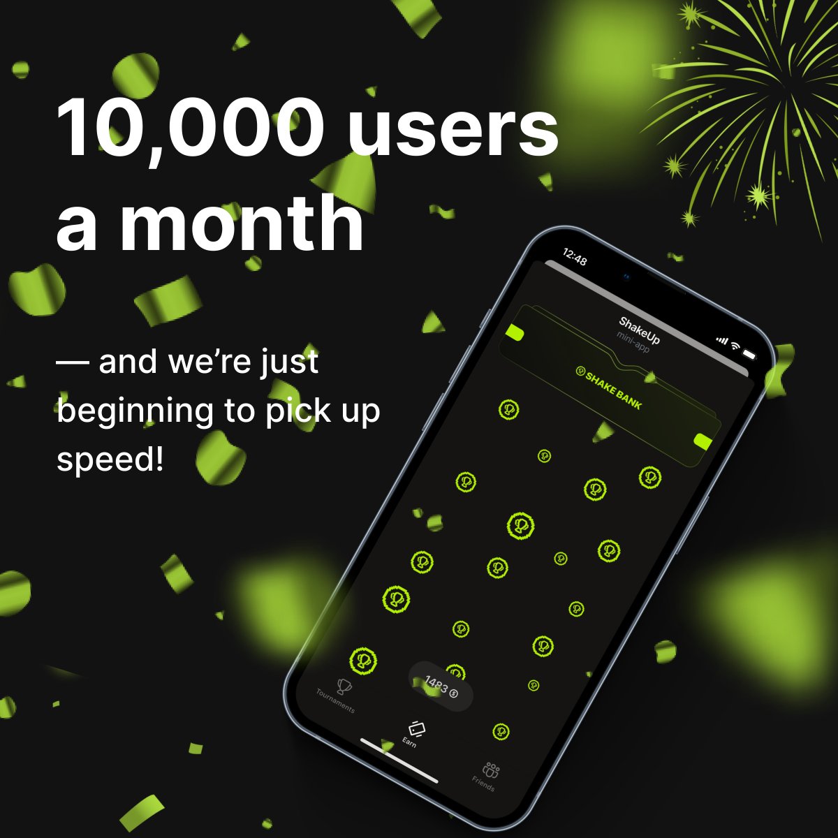 shakeup_game's tweet image. 🥳 Another milestone achieved!

👏 Over 10,000 players enjoy our game monthly. Thank you for your engagement and active support in shaping the game.

💥 Stay tuned — there’s much more to come.

#ShakeUp #MiniApp