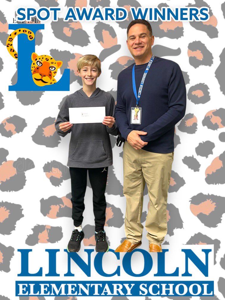 CWCLincolnElem's tweet image. Congratulations to Clive for receiving a Spot Award today. He is one of our kindest students! Our second recipient is absent today so stay tuned… 🐆🦃