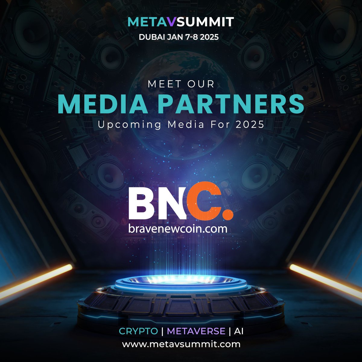 Excited for MetaVSummit Dubai, Jan 7-8, 2025! 

🚀 Dive into Web3, Crypto, and AI with global leaders. Proud to partner with <a href="/bravenewcoin/">Brave New Coin</a> to explore the future of digital tech.

👉 Learn more: buff.ly/4g1KZrI

#MetaVSummit #Web3 #Crypto #Blockchain