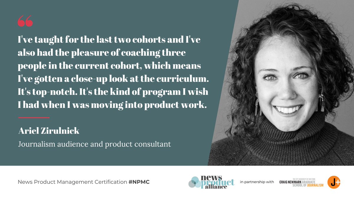 newsproduct's tweet image. With expertise as both an instructor and coach, @azirulnick recognizes how #NPMC is shaping the future of news product leadership.