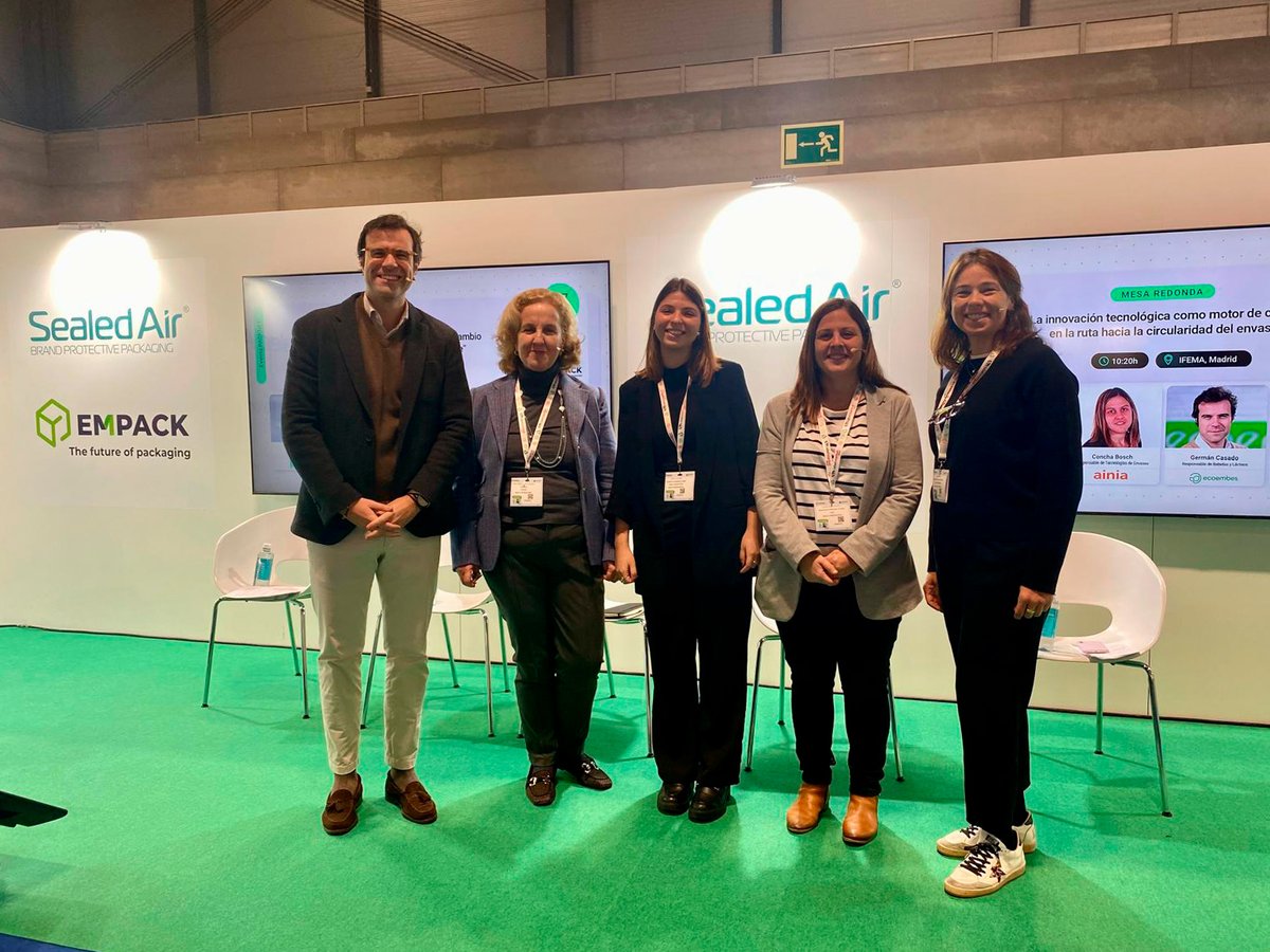 <a href="/EmpackSpain/">EMPACK SPAIN</a> Queremos agradecer a los ponentes por su experiencia y aportaciones 🙌

👥 Concha Bosch (<a href="/ainiatecnologia/">ainia</a>), Germán Casado (<a href="/ecoembes/">Ecoembes</a>); Carolina Amor (<a href="/KNAUFINDSPAIN/">KNAUF INDUSTRIES SPAIN</a>), Natalia Ramalho (TÜV AUSTRIA IBERIA) y a Belén García (@packnet_), por su labor como moderadora.

#PacknetFerias