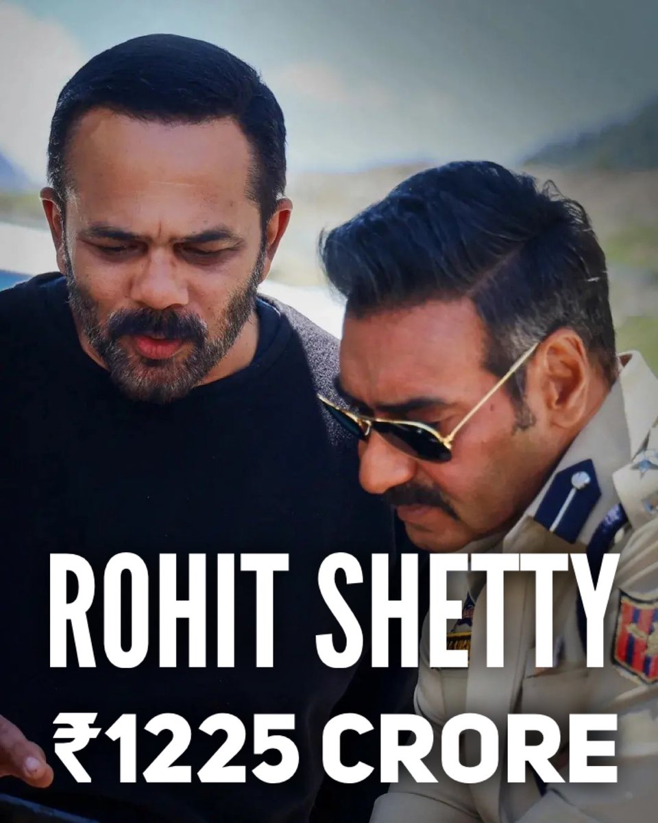 rohitjswl01's tweet photo. TOP 10 BOLLYWOOD DIRECTORS 
[2014 - 2024]  

2 - ROHIT SHETTY - THE HIT MACHINE 

With ₹1225cr Rohit Shetty and his brand stands tall, secures 2nd position as India top 10 bollywood directors, in last 10 years Rohit Shetty has taken Mass Masala Action and Mass comedy genre to another level, he is a Hindi Heartland director, and one of the most commercial successful directors ever…

His films in last 10 years… 

Singham Returns 140
Dilwale 149
Golmal Again 205
Simbba 240
Sooryavanshi 196
Cirkus 35
Singham Again 260* 

#RohitShetty  #SinghamReturs #Simmba #Sooryavanshi #Dilwale #SinghamAgain
