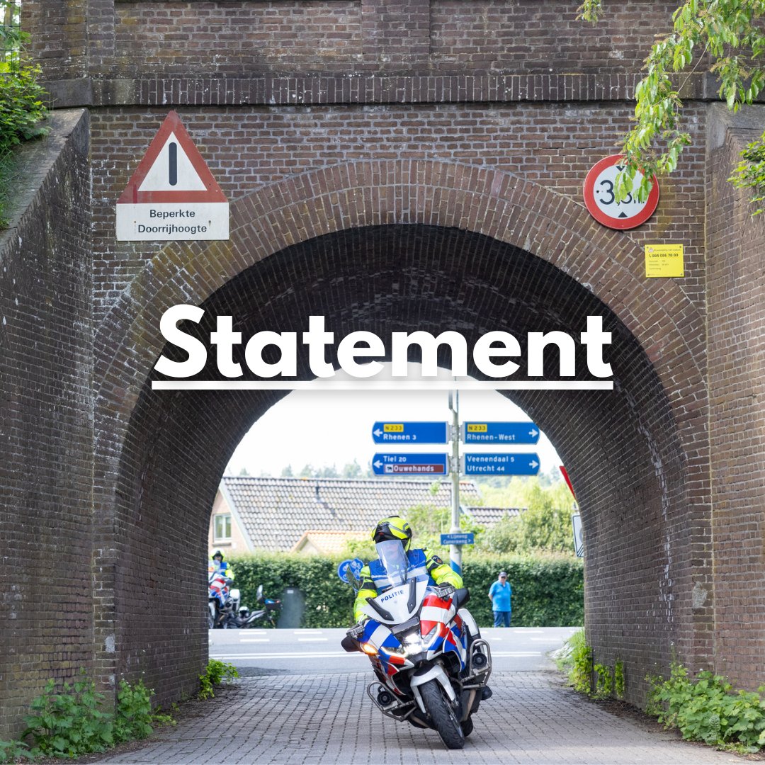 𝐒𝐭𝐚𝐭𝐞𝐦𝐞𝐧𝐭: 𝐛𝐞𝐫𝐢𝐜𝐡𝐭𝐠𝐞𝐯𝐢𝐧𝐠 𝐩𝐨𝐥𝐢𝐭𝐢𝐞 𝐢𝐧𝐳𝐞𝐭 𝐰𝐢𝐞𝐥𝐞𝐫𝐤𝐨𝐞𝐫𝐬𝐞𝐧 𝟐𝟎𝟐𝟓 📷

“We hebben als organisatie de berichtgeving ontvangen over de politie-inzet rond wielerkoersen in 2025.

📲 veenendaal-veenendaal.nl/statement-beri…