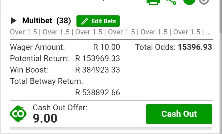 Namepunter's tweet photo. Over1,5 market!  The worst market and the one I hate the most but who knows thiß might be it🫂

X85B1AE93

The higher your wager the faster your cashout rise. Today till month end https://t.co/Rsz4UFm9FY