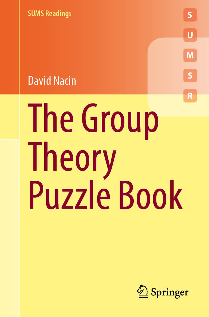 David Nacin (@quadratablog) on Twitter photo I’m excited to share that my latest book is officially out now!
This unique book of mathematical puzzles also serves as an introduction to Group Theory. No prior background is needed, as all necessary mathematical concept are explained within the book.
jdoqocy.com/click-10129441… I’m excited to share that my latest book is officially out now!
This unique book of mathematical puzzles also serves as an introduction to Group Theory. No prior background is needed, as all necessary mathematical concept are explained within the book.
jdoqocy.com/click-10129441…