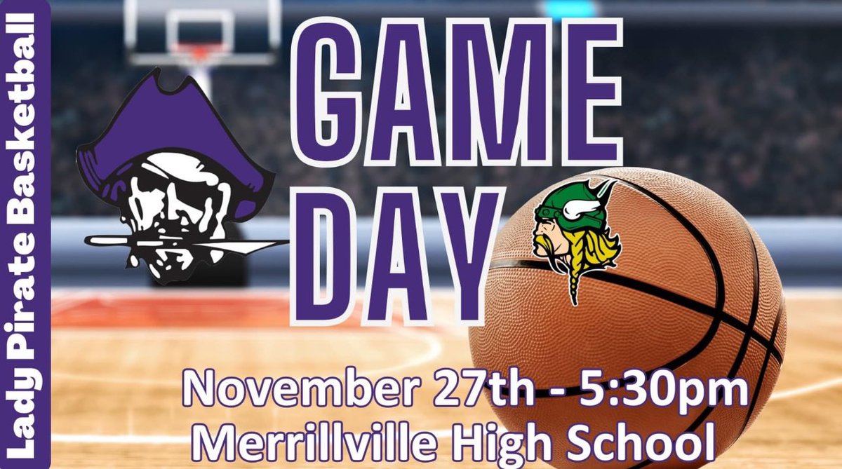 DAC play starts tonight vs. Valpo!

Location: Merrillville High School
JV: 5:30
Varsity: 7:00pm

Come out and support your lady pirates! 💜🏴‍☠️