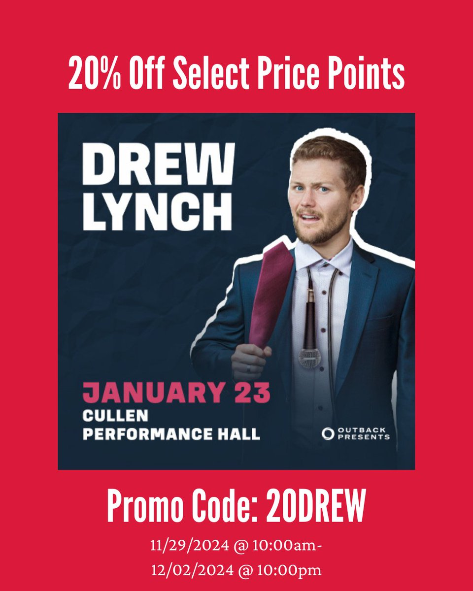 Black Friday and Cyber Monday deals are back; nothing is a better holiday gift than music or comedy!

Promo Deals are only available while supplies last! Once all promotional tickets are sold, tickets will be available for purchase at the public price.
