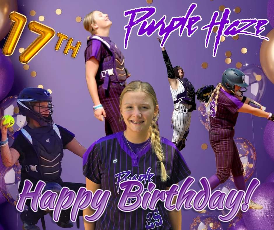 Purple Haze Softball - 18U Harrold (@18upurplehazesb) on Twitter photo Happy 17th Birthday to Kayla Harrold! An absolute wall behind the plate who can smash a ball like she's angry at it. Please, try to steal on her, hearing you get called out makes her smile! Hope you have a great birthday <a href="/Kaylaharrold_25/">Kayla Harrold</a>! Happy 17th Birthday to Kayla Harrold! An absolute wall behind the plate who can smash a ball like she's angry at it. Please, try to steal on her, hearing you get called out makes her smile! Hope you have a great birthday <a href="/Kaylaharrold_25/">Kayla Harrold</a>!