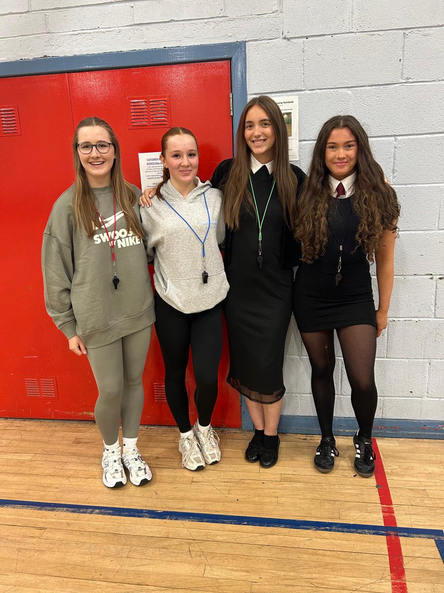 Four of our fantastic senior sports council members are helping at a WD primary netball tournmanet today. 

These girls continue to show great confidence and leadership qualities which we are sure they will take into their next chapter. 

We are so proud of you all 🥹