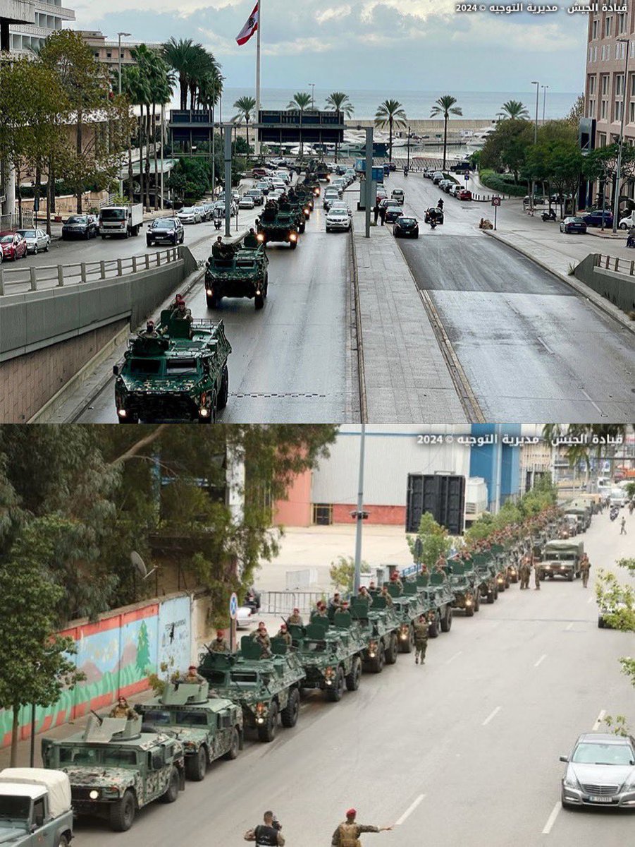 🇱🇧Lebanese army on the way to take control of south Lebanon.