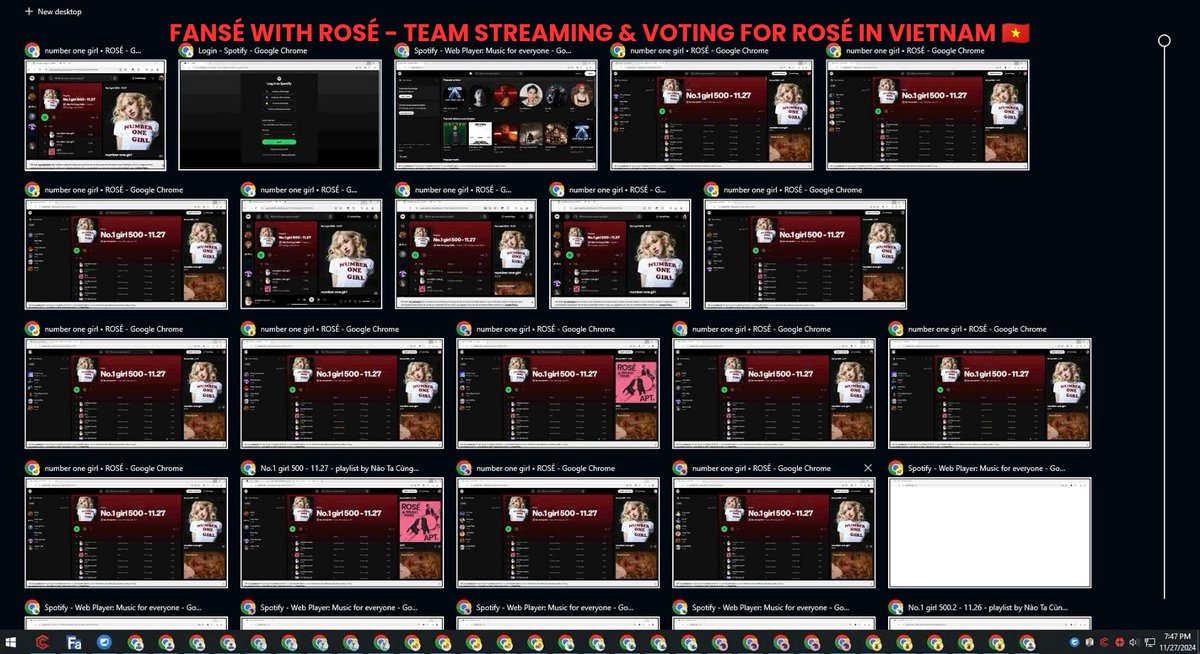 🇻🇳NUMBER ONES VIETNAM TEAM🇻🇳

I will share with you the most effective way to stream. Therefore, we can help Rosie's album achieve outstanding results.
블랙핑크 로제 #ROSÉ #로제