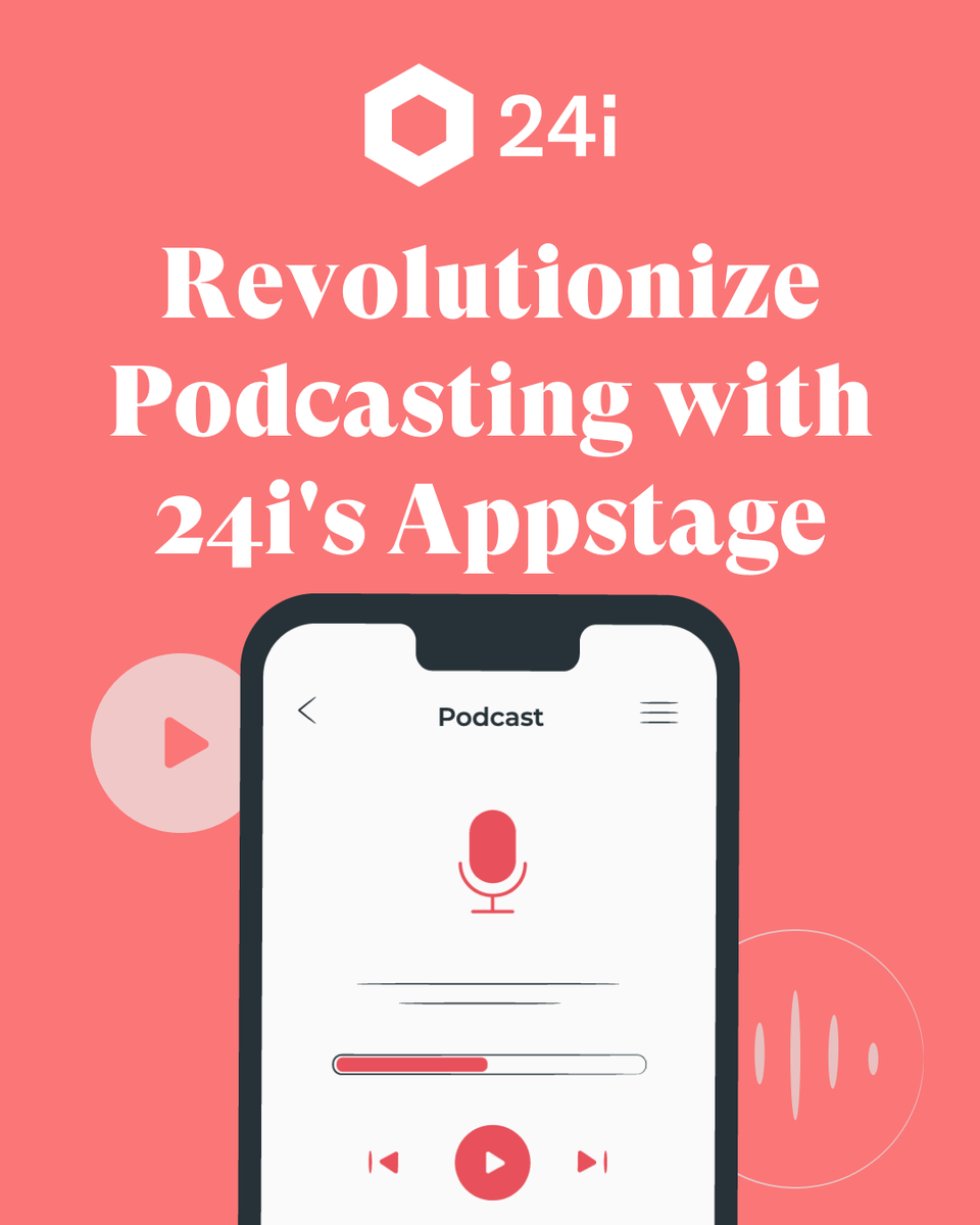 🎙️ Podcasts Just Got Better with 24i's Appstage!
💡 Read our latest blog: hubs.la/Q02ZHvcG0
🎟️ Want a live demo? Meet us at CES in Las Vegas this January!
#Podcasting #StreamingSolutions #Innovation #Personalization #VideoCloud #MediaTech