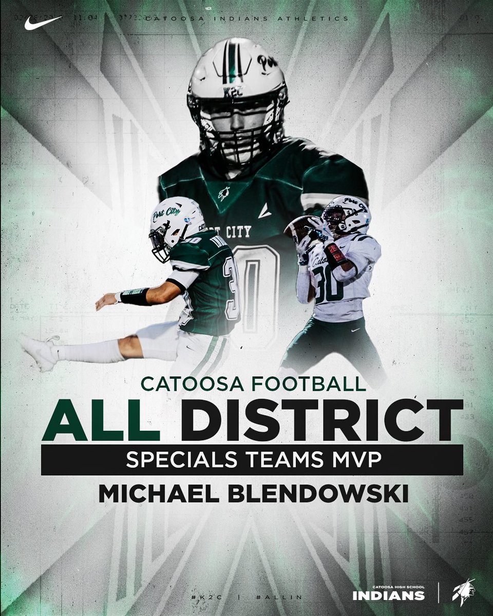CatoosaFootball's tweet photo. All District Honors are in! #ALLIN

1st Team
DB- Deandre Hamilton 
DB- Seth Charles 
WR- Tanner Casey 
LB- Jacy Richardson

2nd Team
LB- Braxton Green 
LB- Decorian Coleman 
OL- Zack Mcguire 

Special Teams MVP- Michael Blendowski

District DE of the year- Boomer Lovins https://t.co/6Q894tOfA4