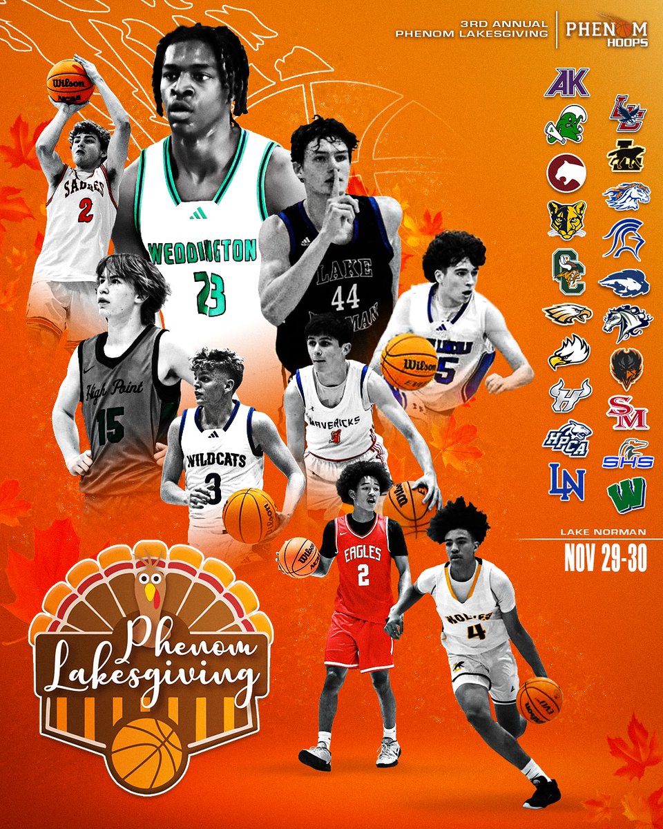 Rick Lewis (@coach_rick57) on Twitter photo ๐จ #PhenomLakesgiving
๐
November 29-30
๐๏ธ Lake Norman HS (Mooresville)
<a href="/AKbasketball/">AK Basketball</a> <a href="/AshbrookHoops/">Ashbrook Basketball</a> <a href="/CannonSchoolMBB/">Cannon Men's Basketball</a> <a href="/CCSCougarSports/">Carmel Christian</a> <a href="/QGHS_BBALL/">QGHS COACH BADGETT</a> <a href="/HRHSMBB/">Hickory Ridge MBB</a> <a href="/MarvinRidgeHoop/">Marvin Ridge Basketball</a> @LakeNormanMBB <a href="/mgelling4977/">Gary Ellington</a> <a href="/BoysStatesville/">Statesville High Varsity Boys Basketball</a> <a href="/SM_Sabres/">South Meck Athletics</a> <a href="/officialgcsmbb/">Gaston Christian Menโs Basketball</a> <a href="/PineLakeBball/">Pine Lake Basketball</a> <a href="/LHS_Mens_BBall/">Lincolnton Wolves Mens Basketball</a> ๐จ #PhenomLakesgiving
๐
November 29-30
๐๏ธ Lake Norman HS (Mooresville)
<a href="/AKbasketball/">AK Basketball</a> <a href="/AshbrookHoops/">Ashbrook Basketball</a> <a href="/CannonSchoolMBB/">Cannon Men's Basketball</a> <a href="/CCSCougarSports/">Carmel Christian</a> <a href="/QGHS_BBALL/">QGHS COACH BADGETT</a> <a href="/HRHSMBB/">Hickory Ridge MBB</a> <a href="/MarvinRidgeHoop/">Marvin Ridge Basketball</a> @LakeNormanMBB <a href="/mgelling4977/">Gary Ellington</a> <a href="/BoysStatesville/">Statesville High Varsity Boys Basketball</a> <a href="/SM_Sabres/">South Meck Athletics</a> <a href="/officialgcsmbb/">Gaston Christian Menโs Basketball</a> <a href="/PineLakeBball/">Pine Lake Basketball</a> <a href="/LHS_Mens_BBall/">Lincolnton Wolves Mens Basketball</a>