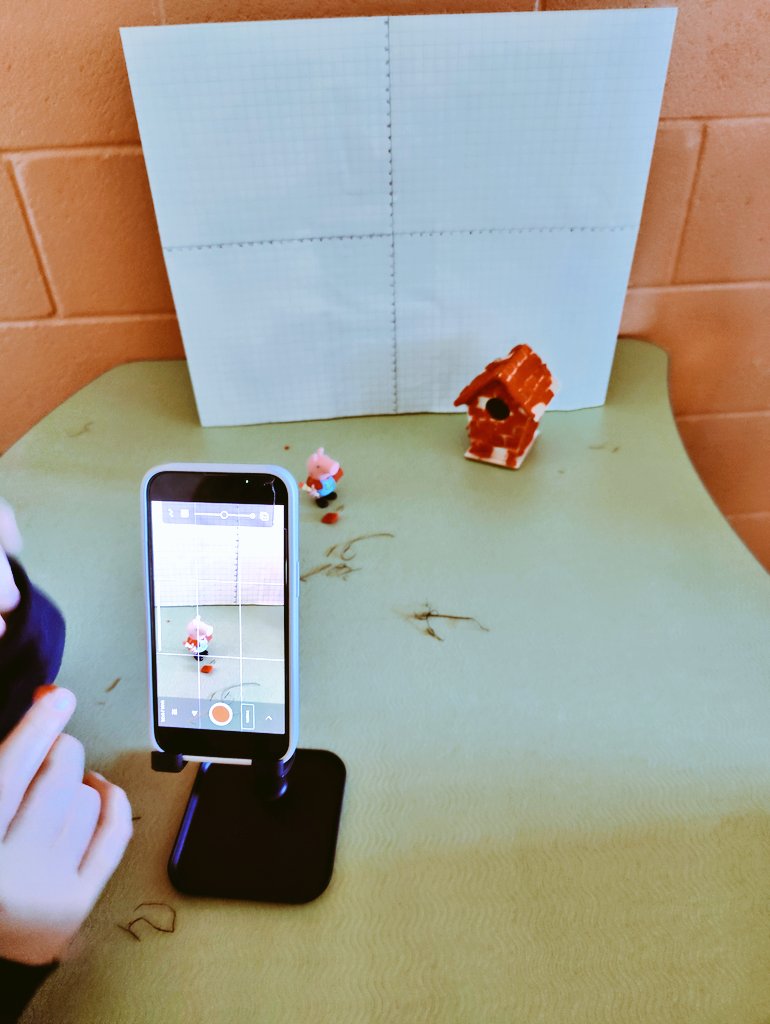 MrMacSCPS's tweet image. Here&apos;s a behind-the-scenes glimpse of the stop motion videos we&apos;re making to show off what we know about transformational geometry.