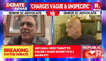 #AryamaVSJethmalani | Top Supreme Court senior advocates Mahesh Jethmalani (<a href="/JethmalaniM/">Mahesh Jethmalani</a>) and C Aryama Sundaram (<a href="/Aryama_Sundaram/">Aryama Sundaram</a>) engage in rare debate on Gautam Adani's indictment row 

Watch them live only on <a href="/republic/">Republic</a> TV !

The Debate on #SuperprimetimeMax is now #LIVE,