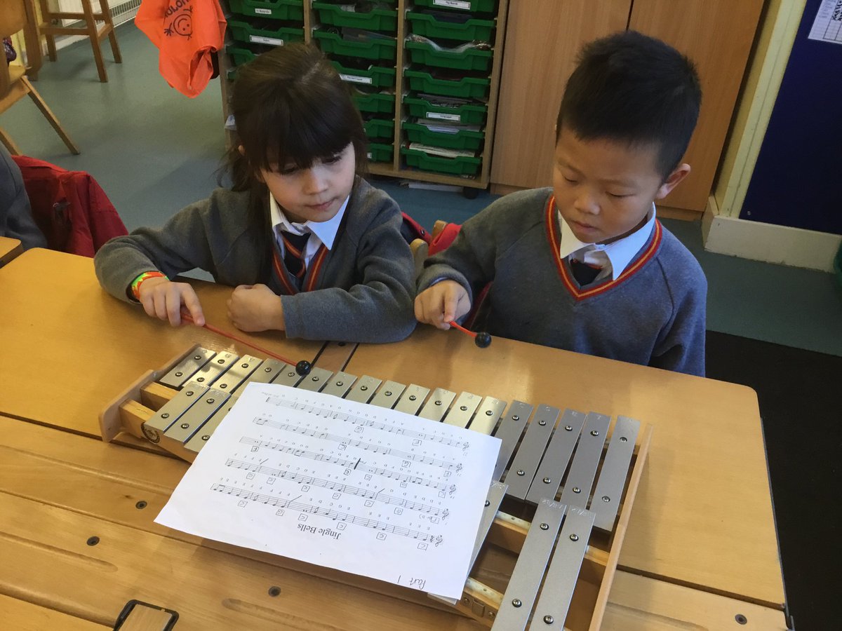 #SJCR7 pupils are enjoying playing Jingle Bells in #SJCMusic. #SJCInfants