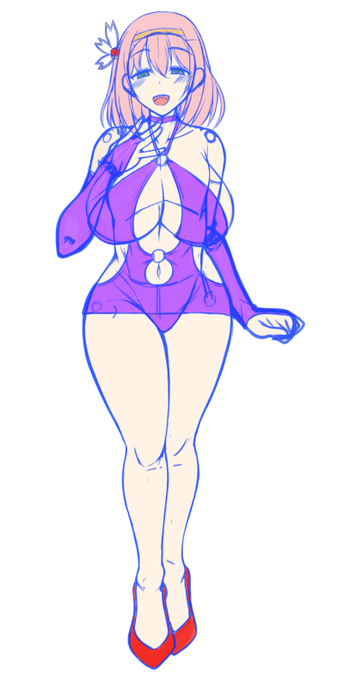 平日はせいぜいラフまでしか進まんなー 