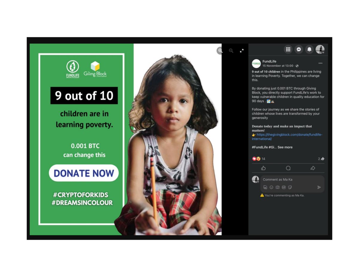 The Giving Block tweet media