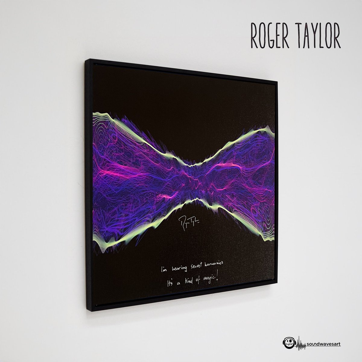 QueenWillRock's tweet image. Earlier this year, Roger worked with @Soundwaves_Art and artist Tim Wakefield to sign a collection of artworks created from the audio recording of "A Kind Of Magic".Roger signed a limited number of prints and all the profits supported one of our favorite organizations…