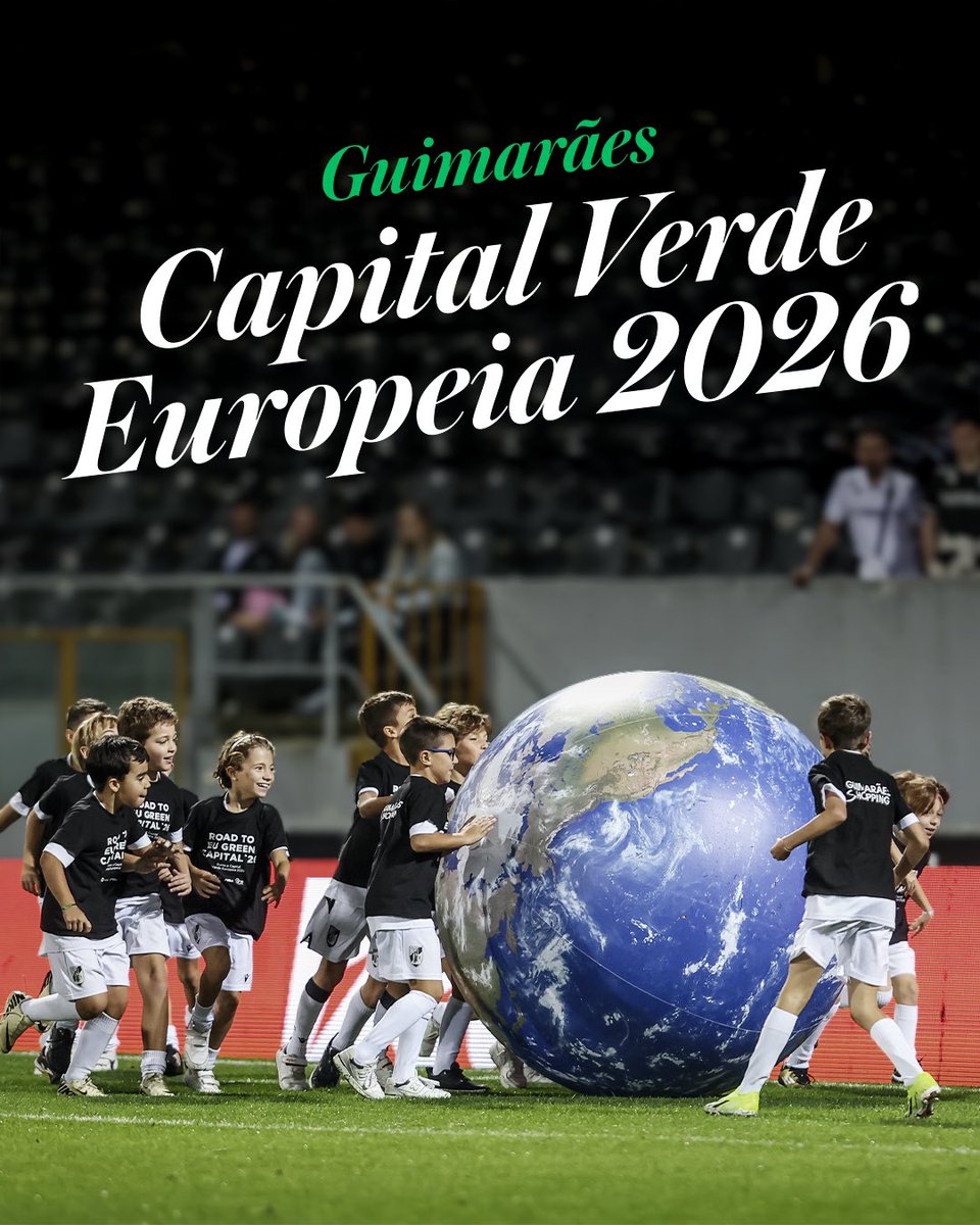 Guimarães é Capital Verde Europeia 2026 🤍

A nossa cidade no caminho certo para uma transição mais sustentável 🌱

#EspíritoDeVitória
