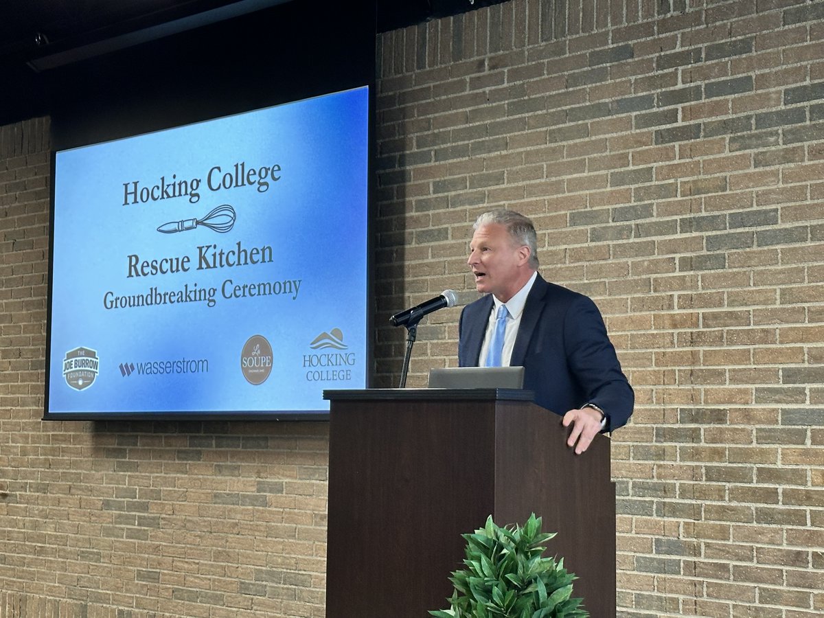 HockingCollege's tweet photo. We’re still inspired by last Friday’s groundbreaking ceremony at The Lodge for Hocking's Rescue Kitchen! With leaders like First Lady Fran DeWine, Lt. Gov. John Husted, &amp; Robin Burrow, we’re taking bold steps to fight food insecurity in Athens and Meigs Counties.
#HockingCollege https://t.co/Oxv5A5ysH8