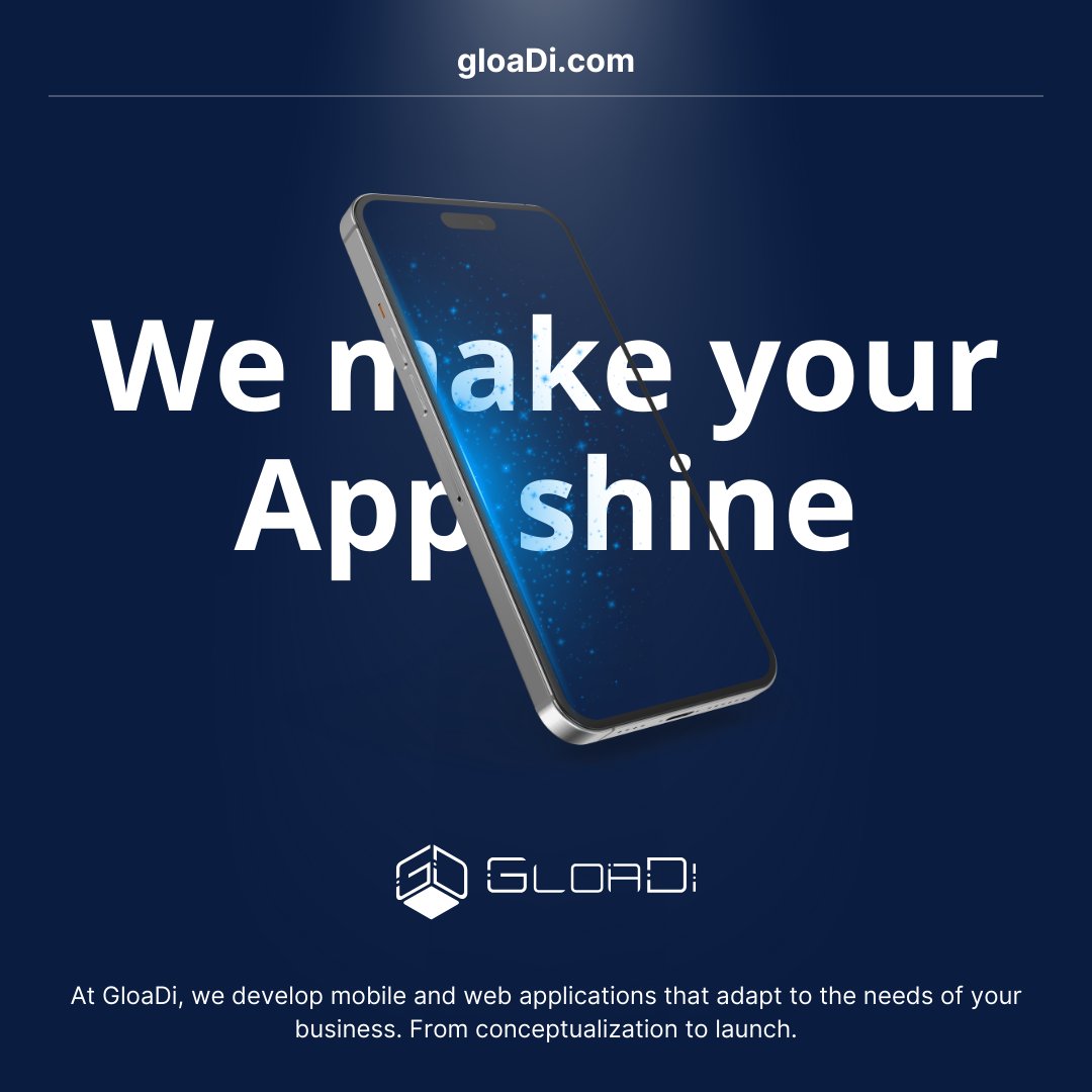 Gloadillc's tweet image. Turn your idea into an app that makes an impact. We create comprehensive solutions from concept to launch.