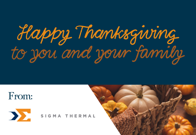 SigmaThermal's tweet photo. 🍁 As #Thanksgiving approaches, we want to extend a heartfelt thank you to our valued clients and partners. Your collaboration helps us deliver efficient and reliable process heating systems that keep industries running strong. 

Wishing you a warm and prosperous holiday! 🦃 https://t.co/c6UrYJ7VkV