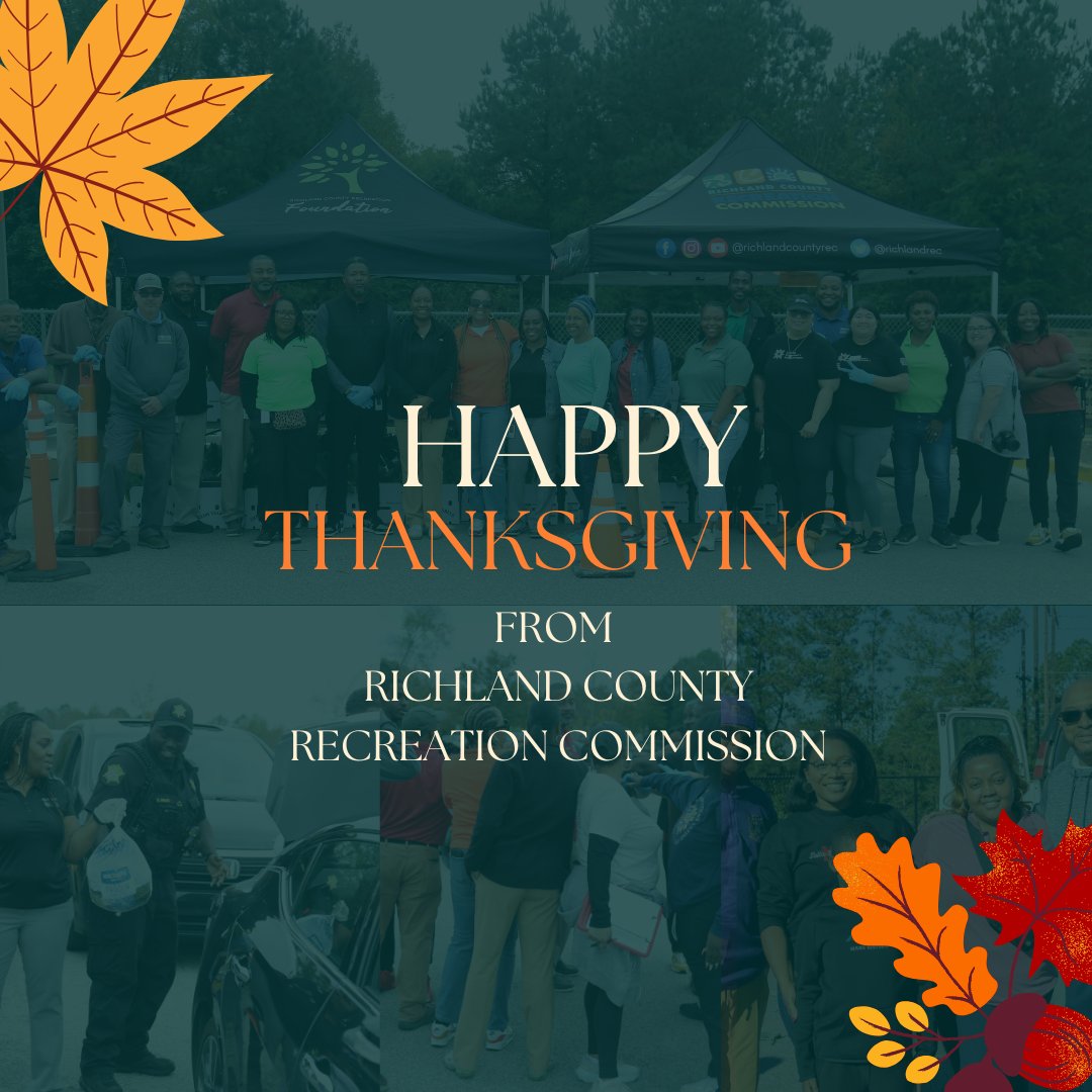Happy Thanksgiving from Richland County Recreation Commission! Have a safe and enjoyable holiday!