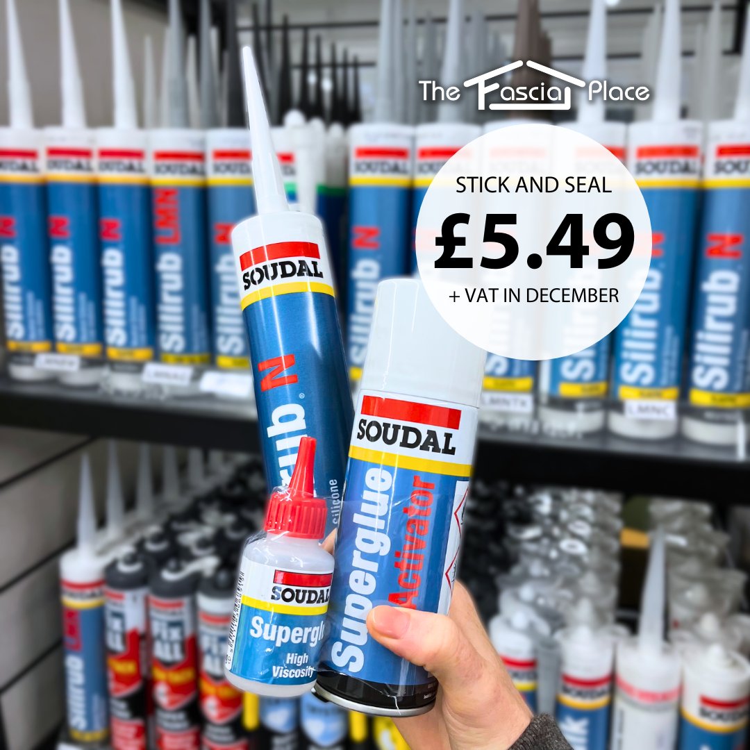Just in the St.Nick of time the stick and seal deal is back to see you through those pre-Christmas jobs 🎅

Pop in store to grab this offer, it's available until the 21st of December 🙌