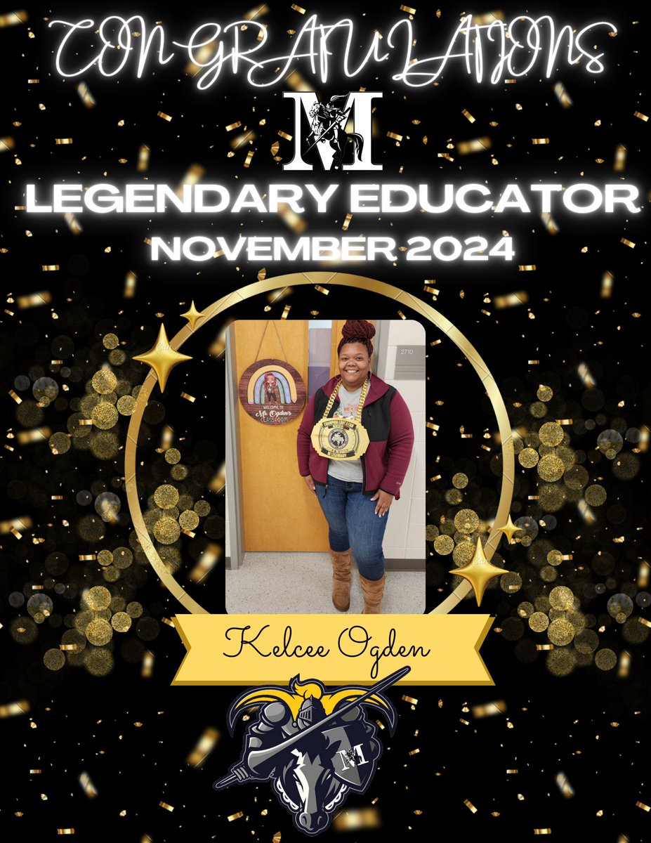 MMS_Raiders's tweet photo. Congratulations to our LEGENDARY EDUCATOR for November 2024! As Ms. Skipper passed the chain she reflected on her experiences with Ms. Ogden that truly embodied the belief that “Iron Sharpens Iron” through Ms. Ogden’s unwavering support of our scholars this school year!👏🏼🎉 https://t.co/Ykot3v7uIa