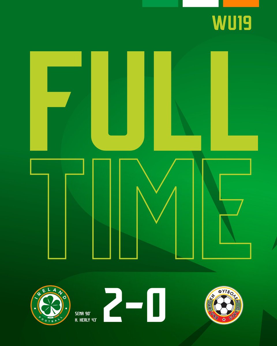 IrelandFootball's tweet photo. A great start for our WU19’s in their Round 1 Qualifiers with Hannah Healy and Kiera Sena getting on the scoresheet! 💪

Next up, Finland on Saturday ☘️

#COYGIG https://t.co/9D6MsADcGt