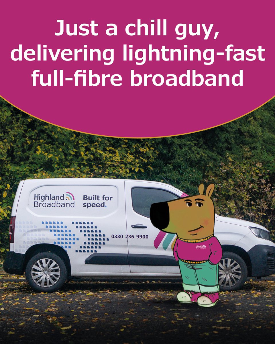 Chill guy, lightning-fast broadband. 

#chillguy #fullfibre #broadband