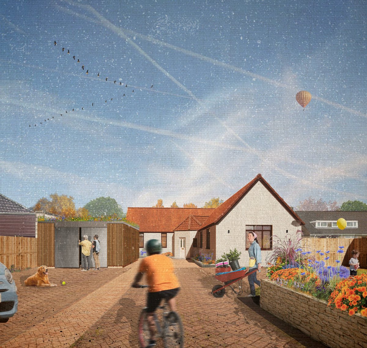 Delighted to share that we’ve secured planning permission for a new garage in Saltford. The design features timber cladding and a vibrant wildflower green roof, creating a beautifully detailed and sustainable addition to this family home 🐝🌻🦋