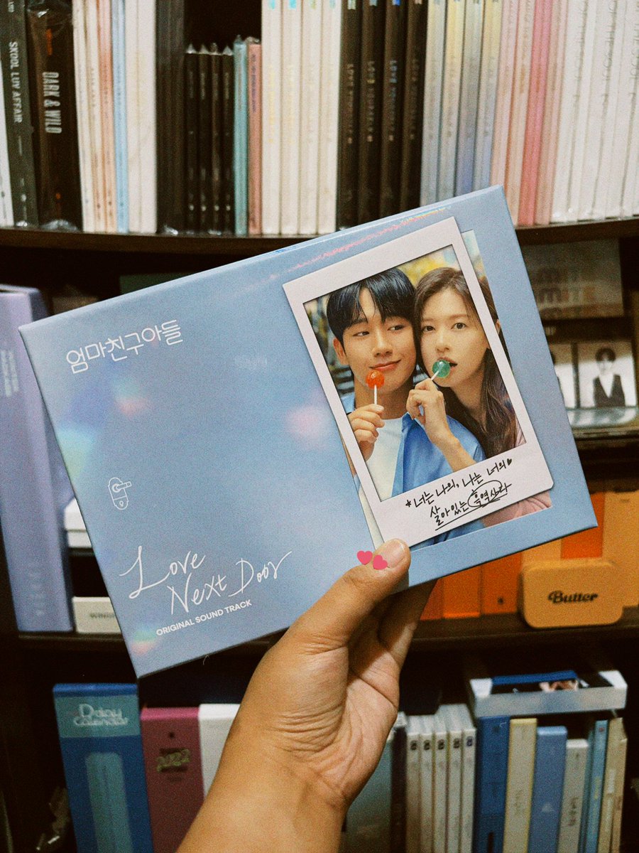 my #lovenextdoor ost album just arrived today!! i miss you, seungryu! #jungsomin #junghaein