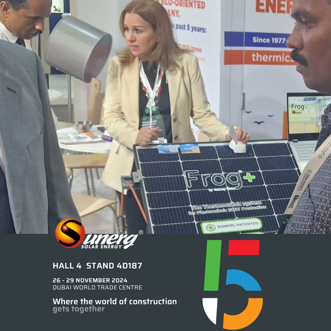 Sunerg_Solar's tweet photo. Second day of #𝗕𝗜𝗚𝟱 #𝗗𝗨𝗕𝗔𝗜

Continue our adventure in Dubai with our Frog+ system.

#DUBAIWORLDTRADECENTRE - 26-29 NOVEMBER

Come visit us  𝗛𝗮𝗹𝗹 𝟰 𝗦𝘁𝗮𝗻𝗱 𝟰𝗗𝟭𝟴𝟳 https://t.co/WqLA40tQM7
