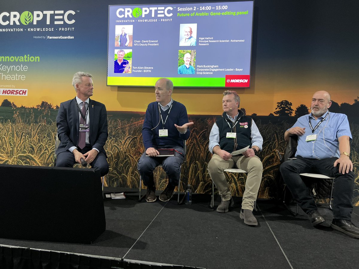 Bayer Crop Science UK (@bayer4cropsuk) on Twitter photo Excellent discussion on the future of precision breeding with Bayer’s <a href="/markbuckingham1/">Mark Buckingham</a>, <a href="/Rothamsted/">Rothamsted Research</a> and <a href="/bofinfarmers/">@BofinFarmers</a> at <a href="/CropTecShow/">CropTecShow 🌾</a>. 🌾
“We’ve got to keep innovating both in the lab and in our plant breeding regulations” 💬 Excellent discussion on the future of precision breeding with Bayer’s <a href="/markbuckingham1/">Mark Buckingham</a>, <a href="/Rothamsted/">Rothamsted Research</a> and <a href="/bofinfarmers/">@BofinFarmers</a> at <a href="/CropTecShow/">CropTecShow 🌾</a>. 🌾
“We’ve got to keep innovating both in the lab and in our plant breeding regulations” 💬